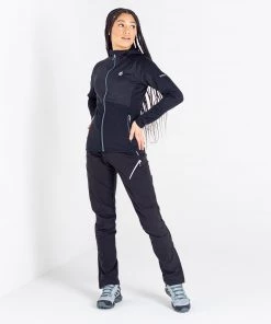 Dare2b Ladies Ritual II Stretch Top -BLACK Ladies Fleeces & Midlayers