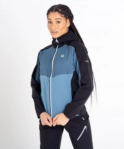 Ladies Jackets & Bodywarmers Dare2b Ladies Duplicity II Softshell Jacket -BLUESTONE