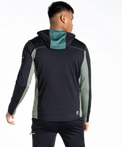 Dare2b Mens Revive II Stretch Top -FERN GREEN Mens Fleeces & Midlayers