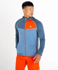 Mens Fleeces & Midlayers Dare2b Mens Contend Stretch Top -STELLAR BLUE
