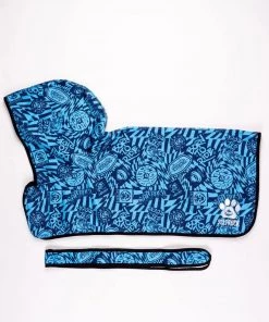 Saltrock Downpaw Dog Towel Coat -BLUE Beach Towels, Changing Robes & Ponchos