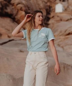 Ladies Polos, Tees & Shirts Saltrock Ladies Brave Tee -LIGHT BLUE