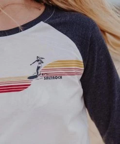 Saltrock Ladies Retro Surfer Long Sleeve Tee Ladies Polos, Tees & Shirts