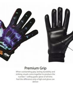 ATAK Adults Neon Sports Gloves -BLUE