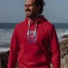 Saltrock Mens Shockwave Hoody -RED