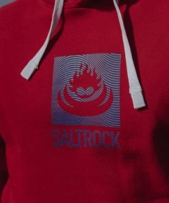 Saltrock Mens Shockwave Hoody -RED