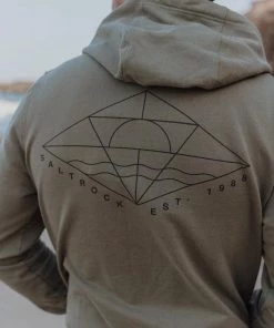 Saltrock Mens Dimension Zip Hoody -DARK GREEN Mens Hoodies & Sweatshirts