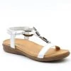 Heavenly Feet Sensation Sandal -WHITE Ladies Footwear