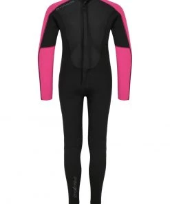 Typhoon Kids Swarm3 Full Wetsuit -BLACK/PINK All