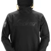 Snickers Solid Color Logo Hoody -BLACK All