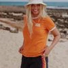 Ladies Polos, Tees & Shirts Saltrock Ladies Retro Wave Mini Tee -ORANGE