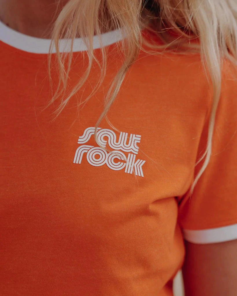 Ladies Polos, Tees & Shirts Saltrock Ladies Retro Wave Mini Tee -ORANGE