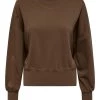Ladies Hoodies & Sweatshirts Jacqueline De Yong GIANNA Sweatshirt -BROWN