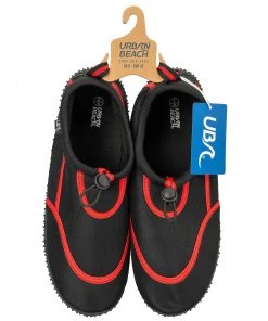 Wetsuit, Swimming & Beach Accessories Urban Beach Mens Toggle Aqua Shoe FWR1126 -BLACK/RED (6 - 11)