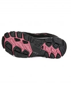 Regatta Ladies Holcombe Waterproof Shoe -BLACK/DECOROSE (3, 4, 5 Only)