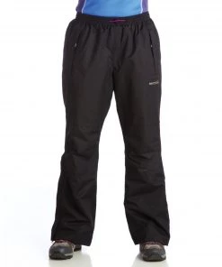 Regatta Ladies Amelie II Waterproof Overtrousers -BLACK (Large/Short)